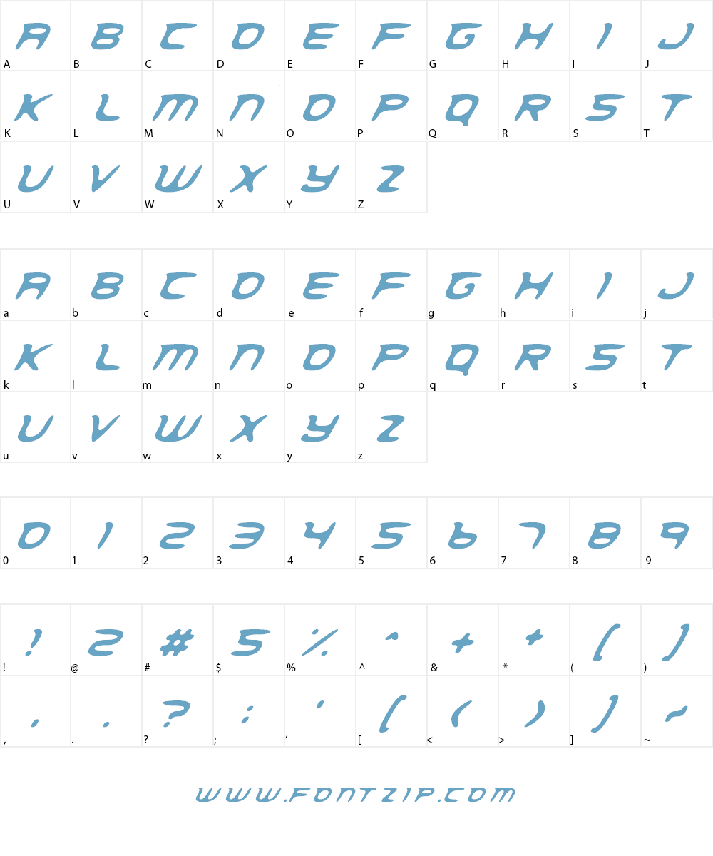 Spacial Anomoly Font Character